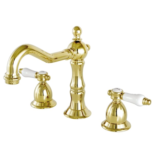 KS1972BPL 8" Widespread Bathroom Faucet, Polished Brass
